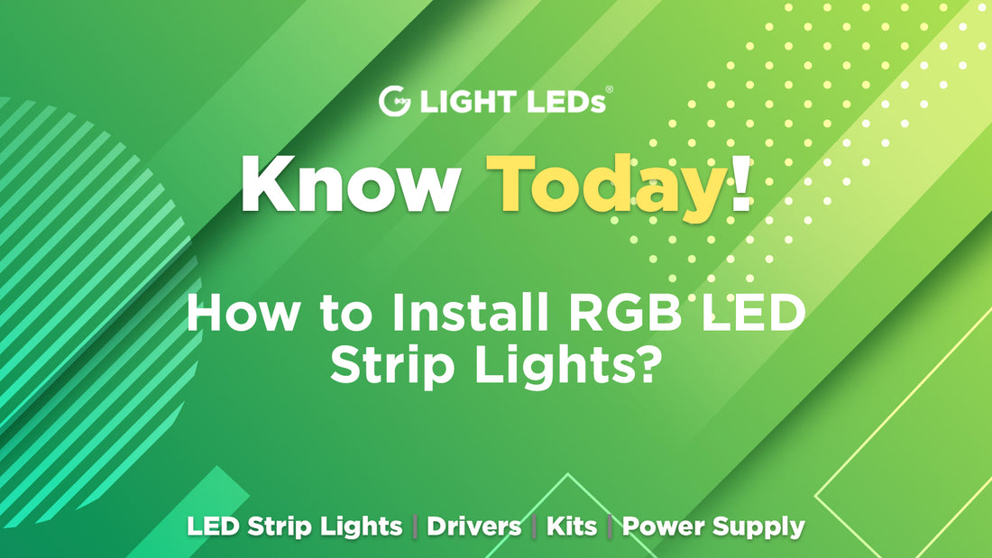 How to Install RGB LED Strip Lights