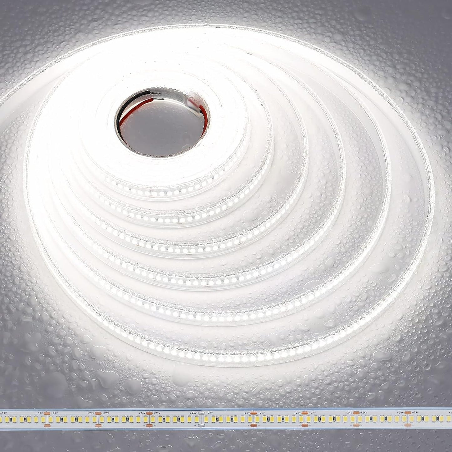 24V G-Ultra Bright SMD 2835 LED Strip - Single Color 10ft IP30 & IP67 UL-Listed