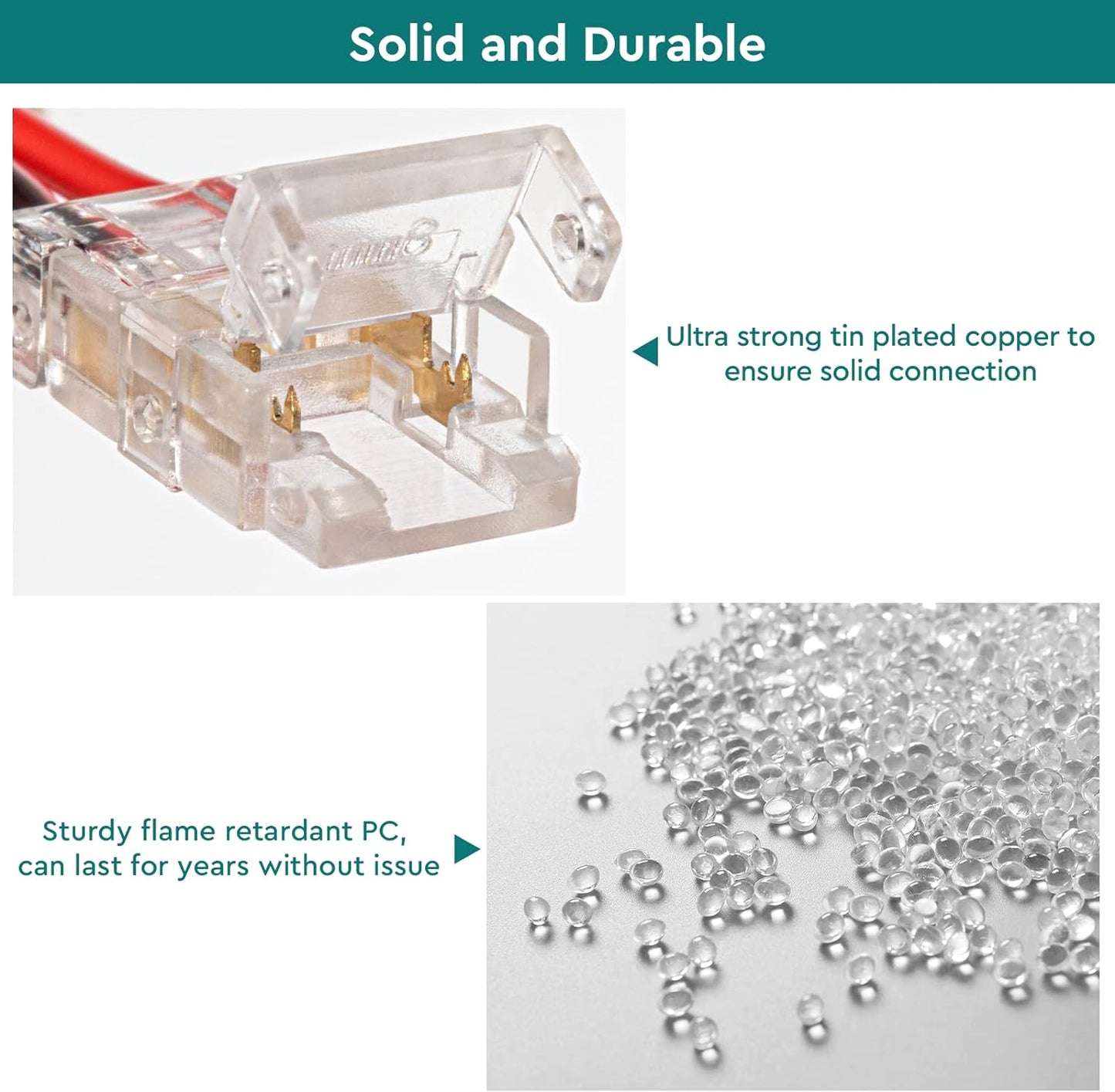 8mm Single-Color Connectors for COB and SMD