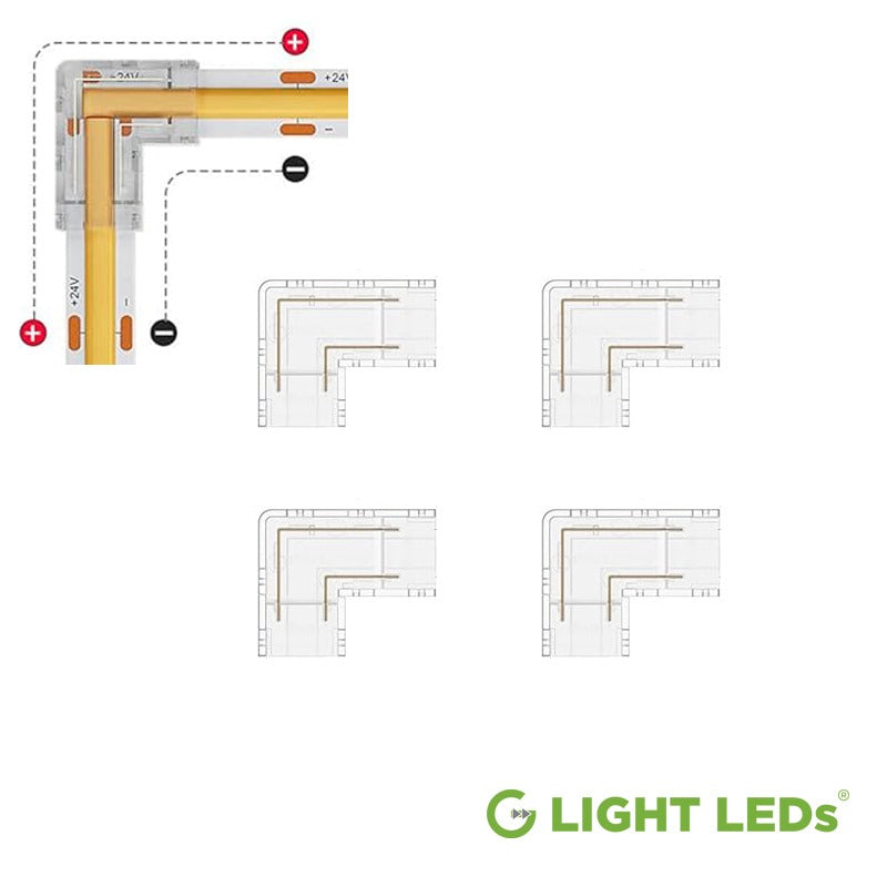 8mm Single-Color Connectors for COB and SMD