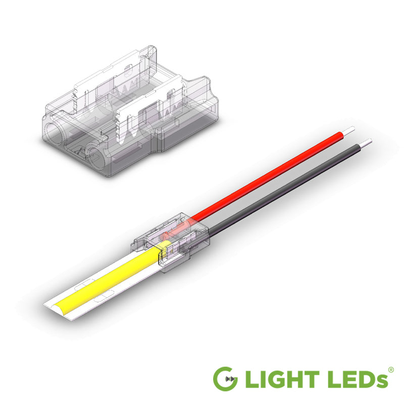 8mm Strip to Wire Pinch Type LED Strip Connector