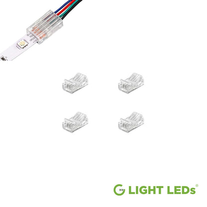 12V and 24V G-Multi Color RGB Strip to Wire Connector