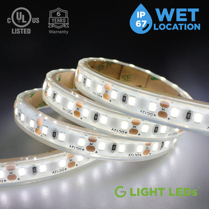 12V DC G Light SMD2835 High Density, IP67 Waterproof, UL Listed,  Cool White, 5000K