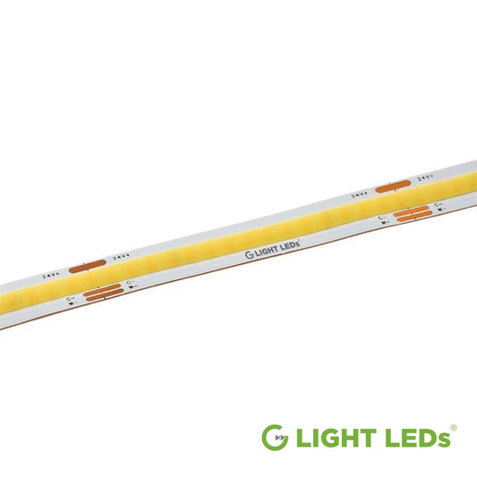 12V & 24V G-Light Tunable White COB LED Strip 2700K-6500K  16.4ft IP30 & IP67 Waterproof  UL-Listed