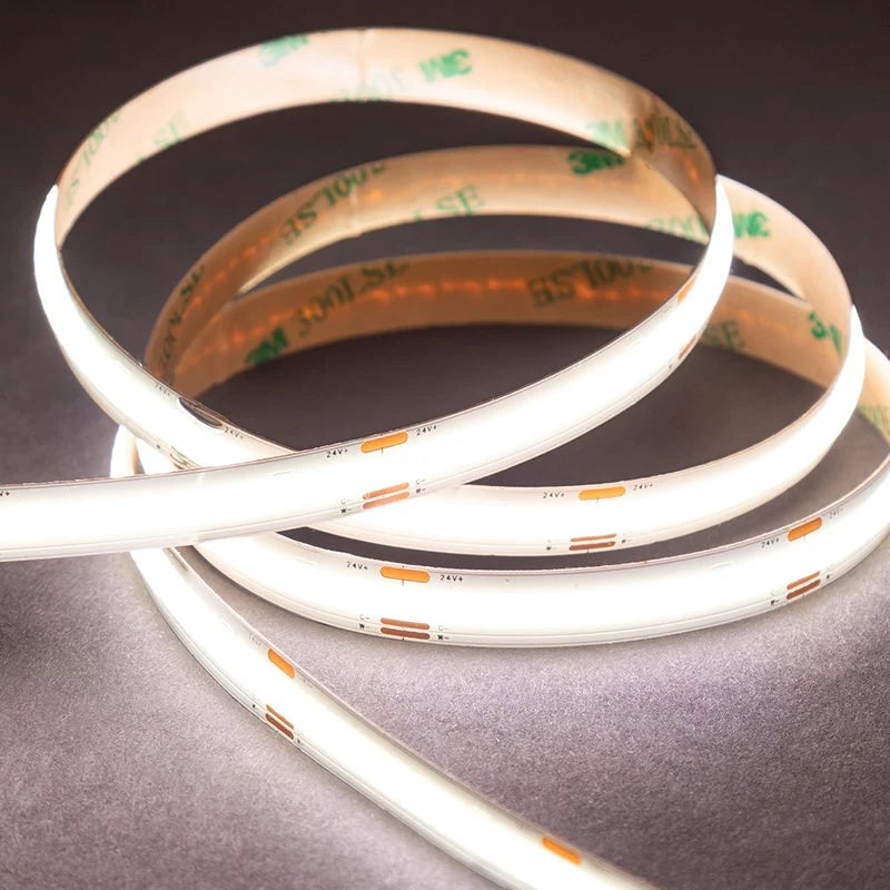 12V & 24V G-Light Tunable White COB LED Strip 2700K-6500K  16.4ft IP30 & IP67 Waterproof  UL-Listed